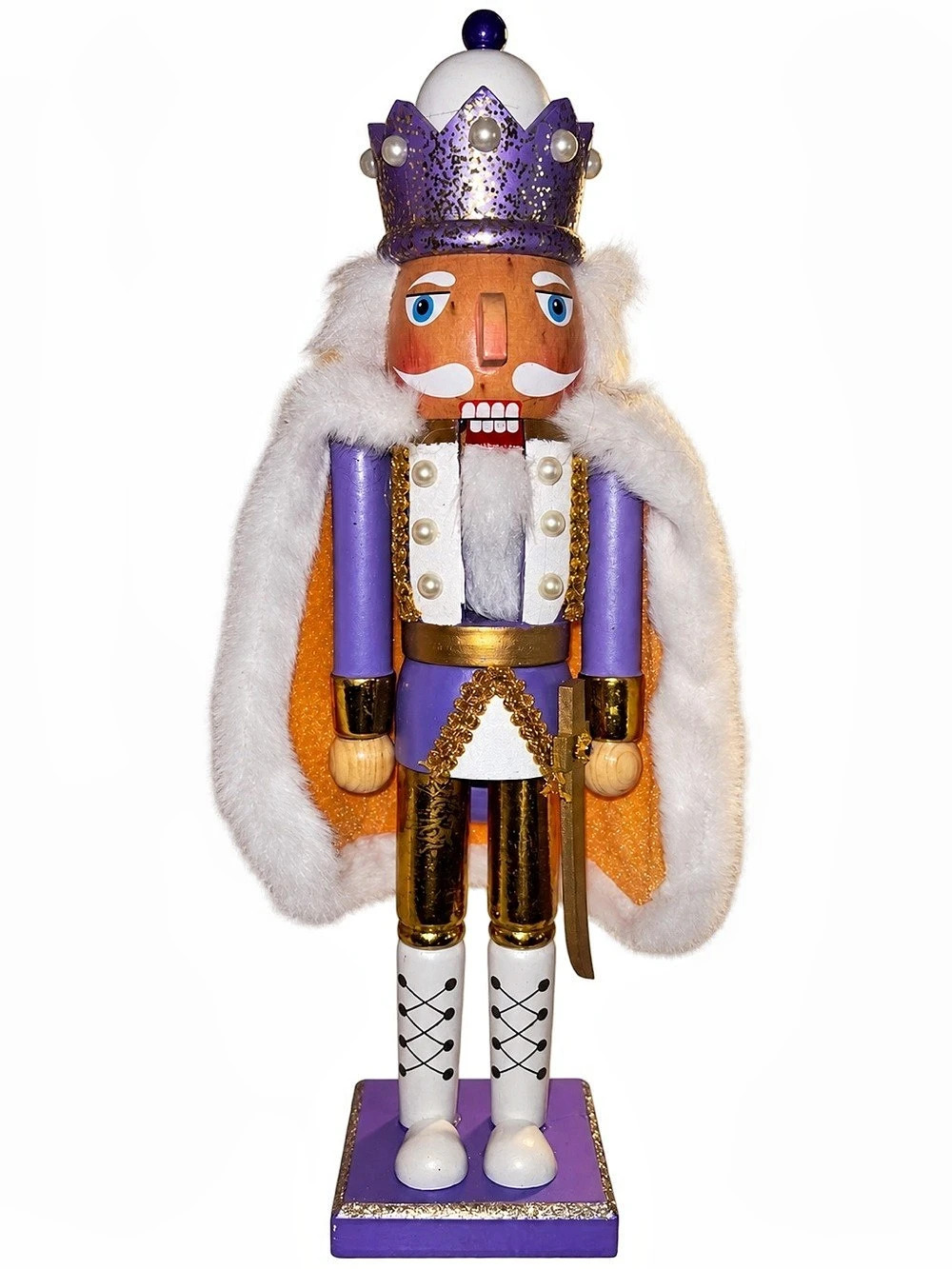 15” Purple & Orange Nutcracker